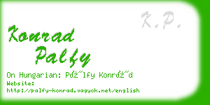 konrad palfy business card
